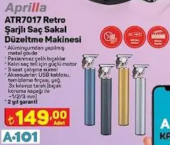 APRİLLA ŞARJLI SAÇ VE SAKAL DÜZELTME MAKİNESİ
